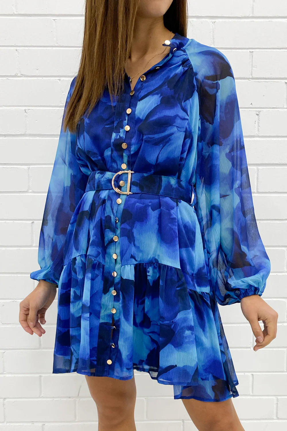 Chantal Dress - Blue - Image 3