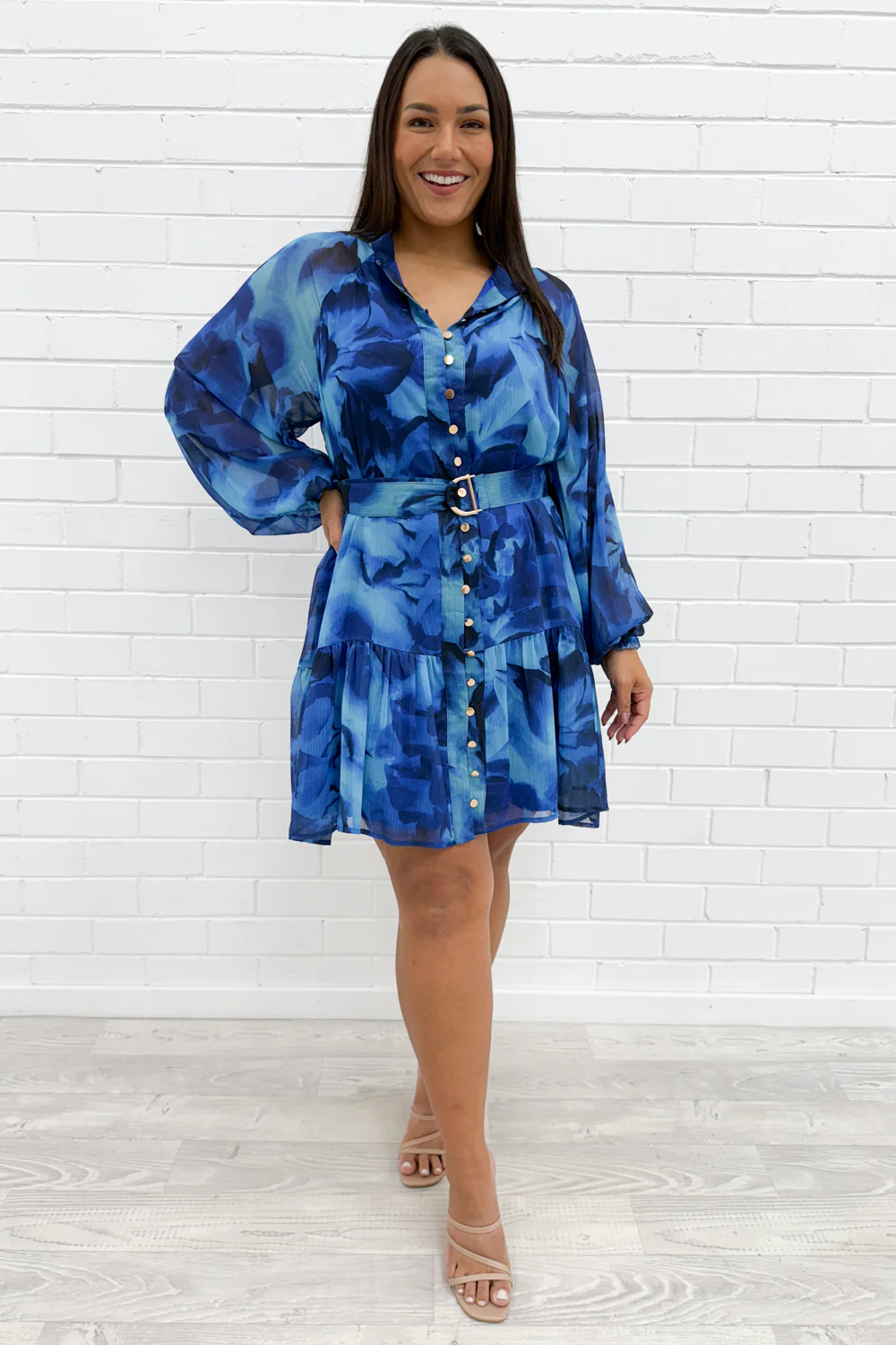Chantal Dress - Blue - Image 8
