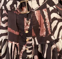 Chantal Dress - Chocolate Zebra - Image 7