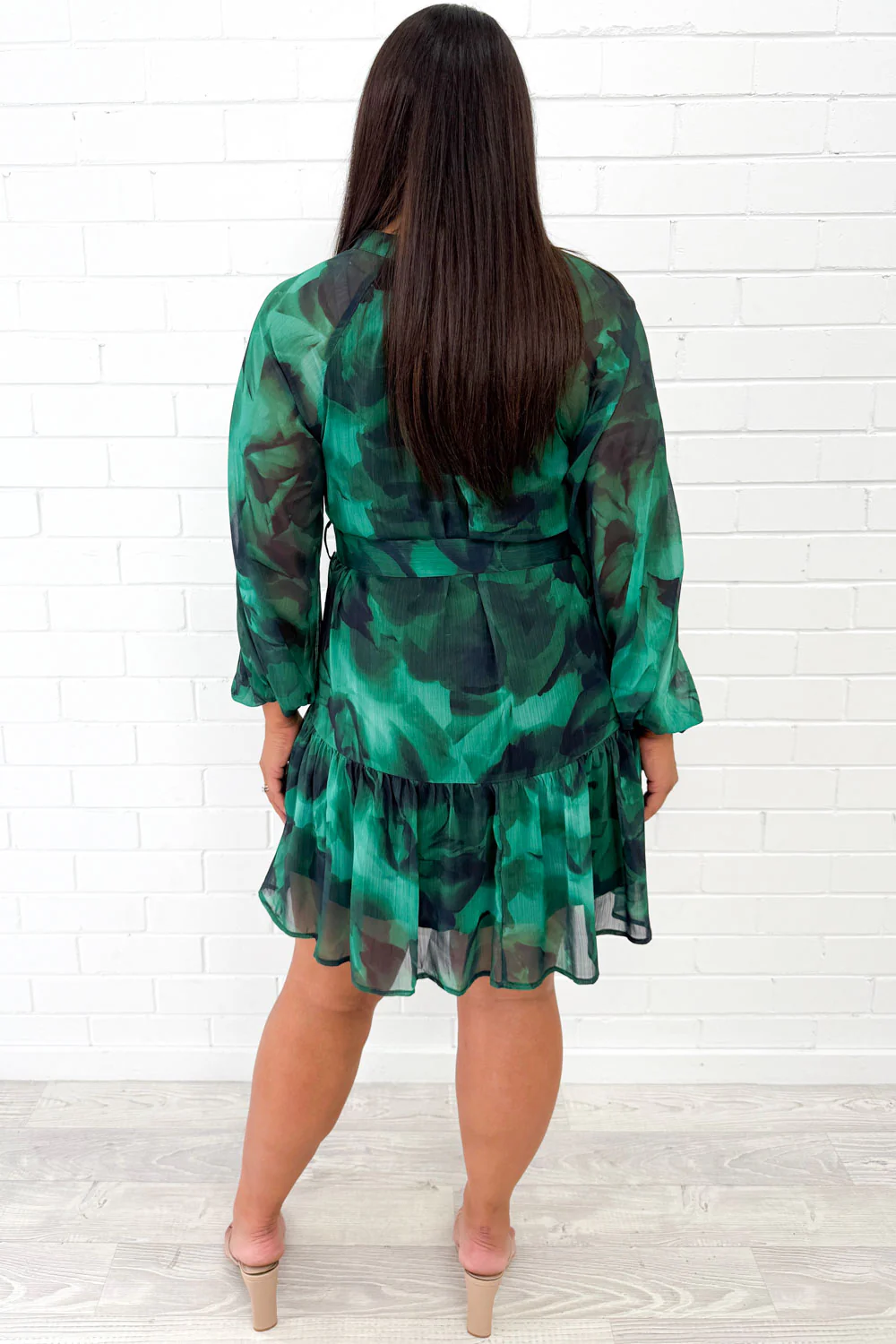 Chantal Dress - Forest Green - Image 10