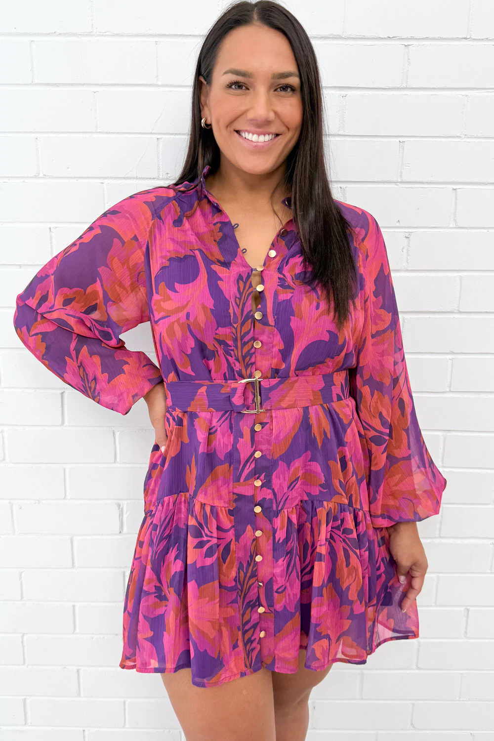 Chantal Dress - Purple Pink - Image 10