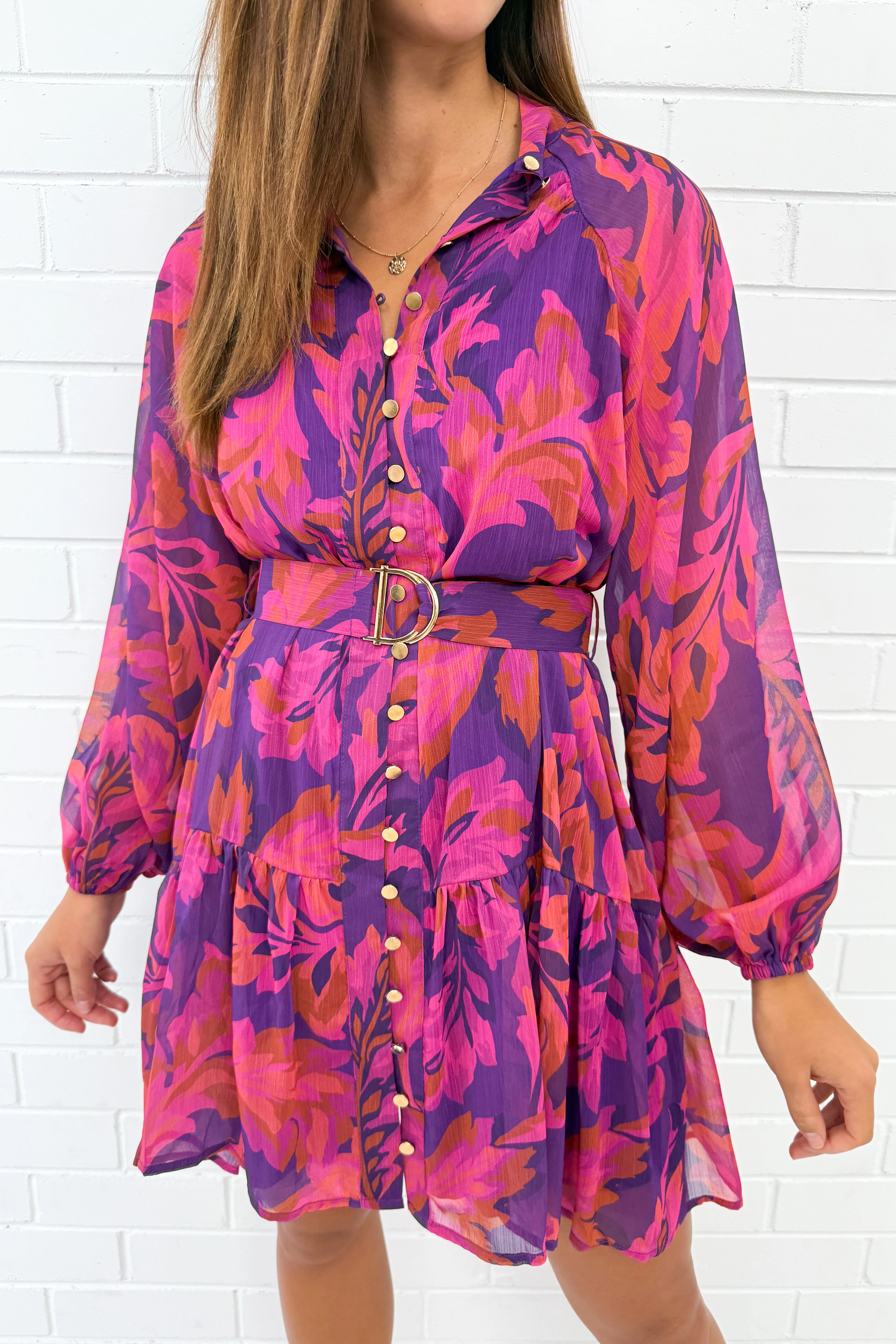 Chantal Dress - Purple Pink - Image 5