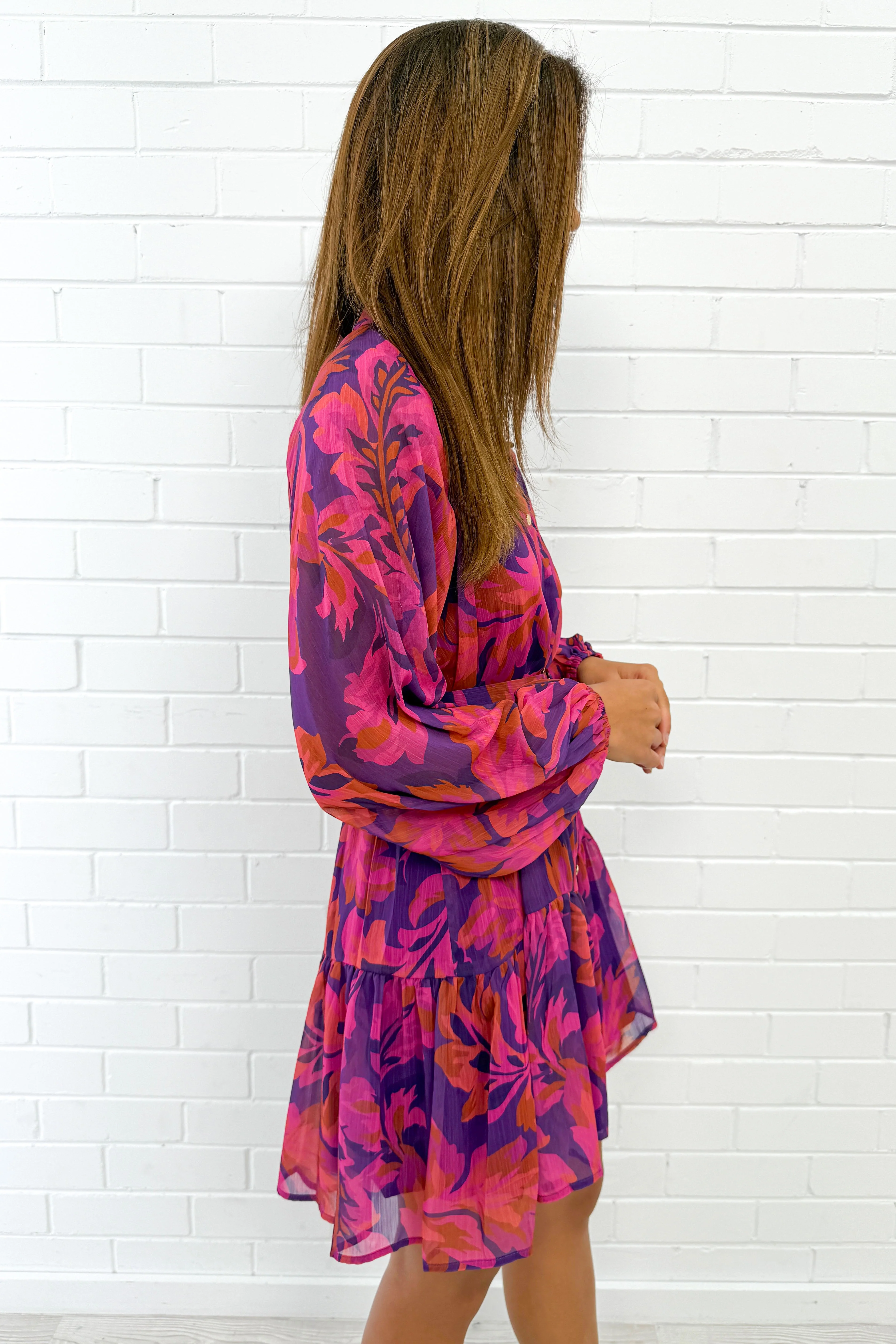 Chantal Dress - Purple Pink - Image 6