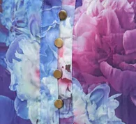 Chantilly Dress - Purple Blue Floral - Image 9