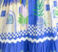 Chelsea Dress - Blue Villa Print - Image 8