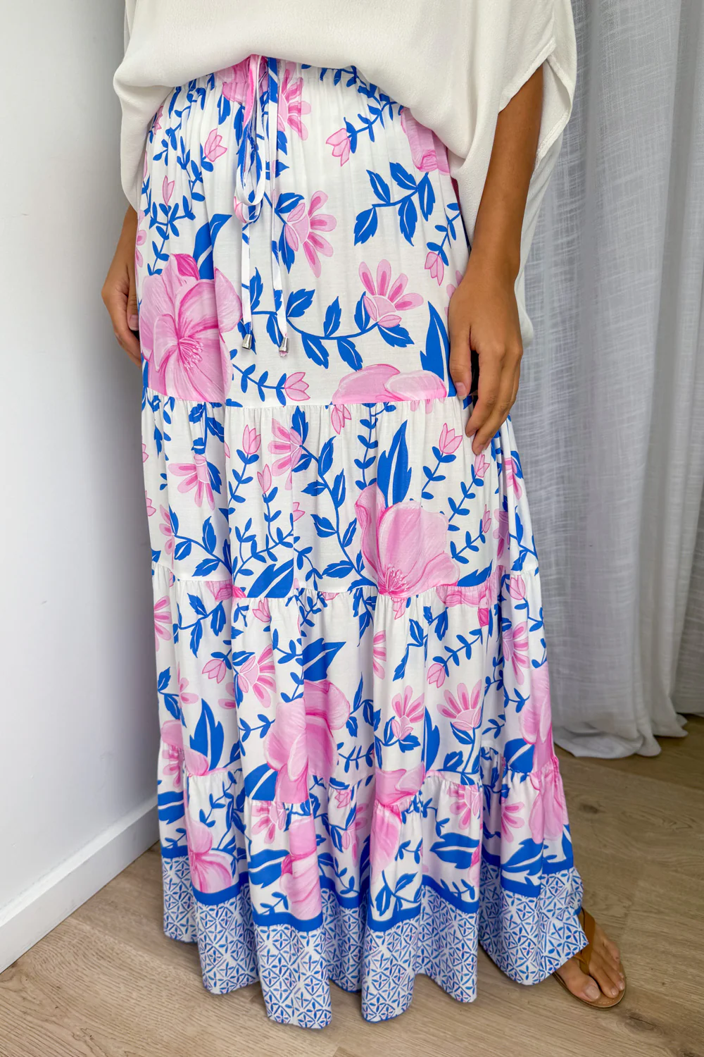 Citra Bloom Skirt - Blossom Blue Print - Image 4