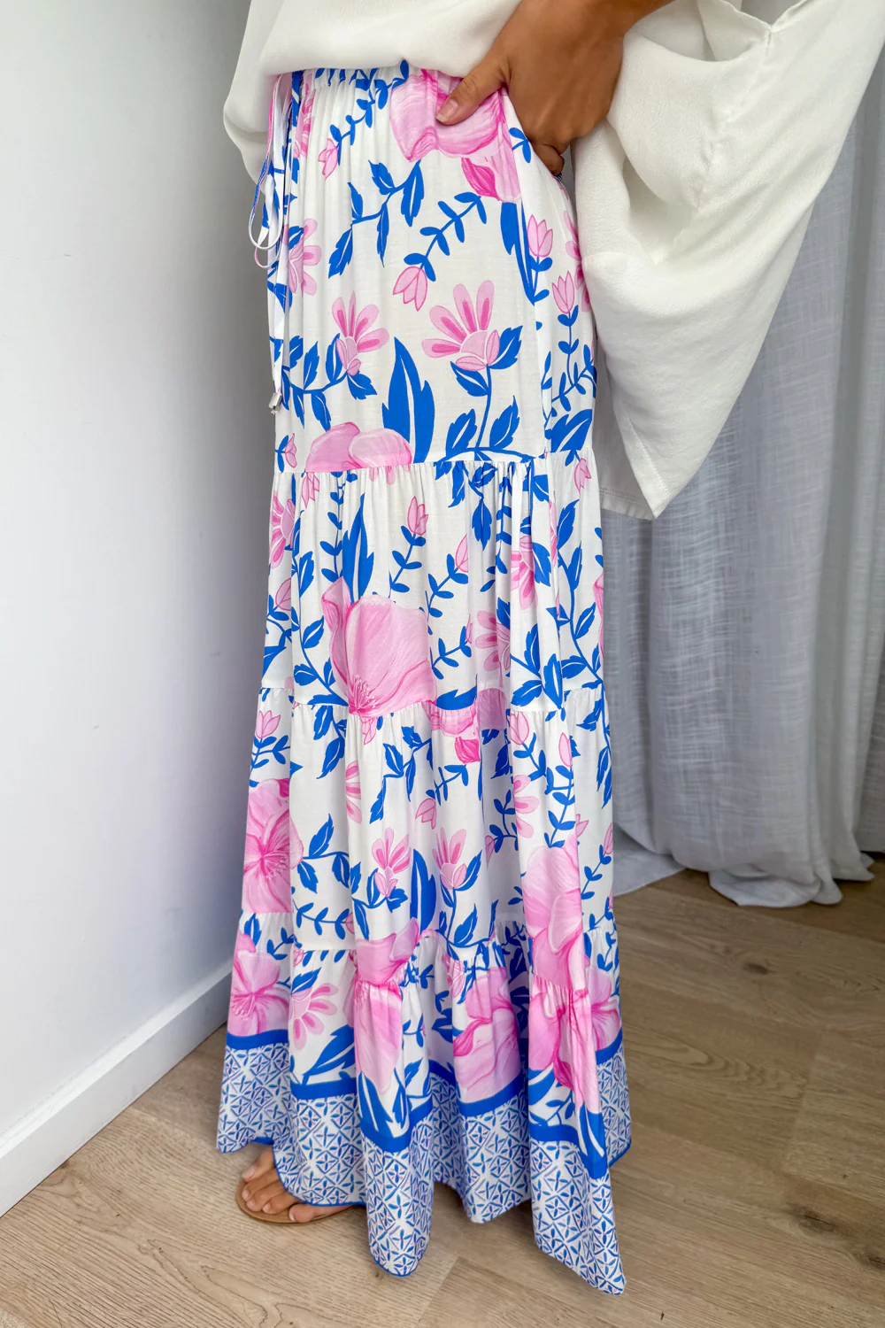 Citra Bloom Skirt - Blossom Blue Print - Image 5