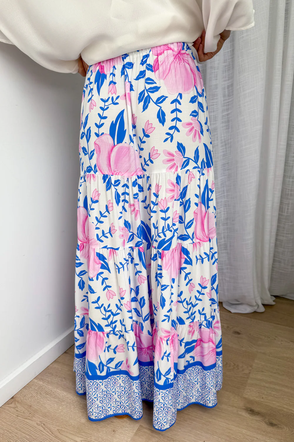 Citra Bloom Skirt - Blossom Blue Print - Image 7