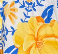 Citra Bloom Skirt - Lemon Blue Print - Image 8
