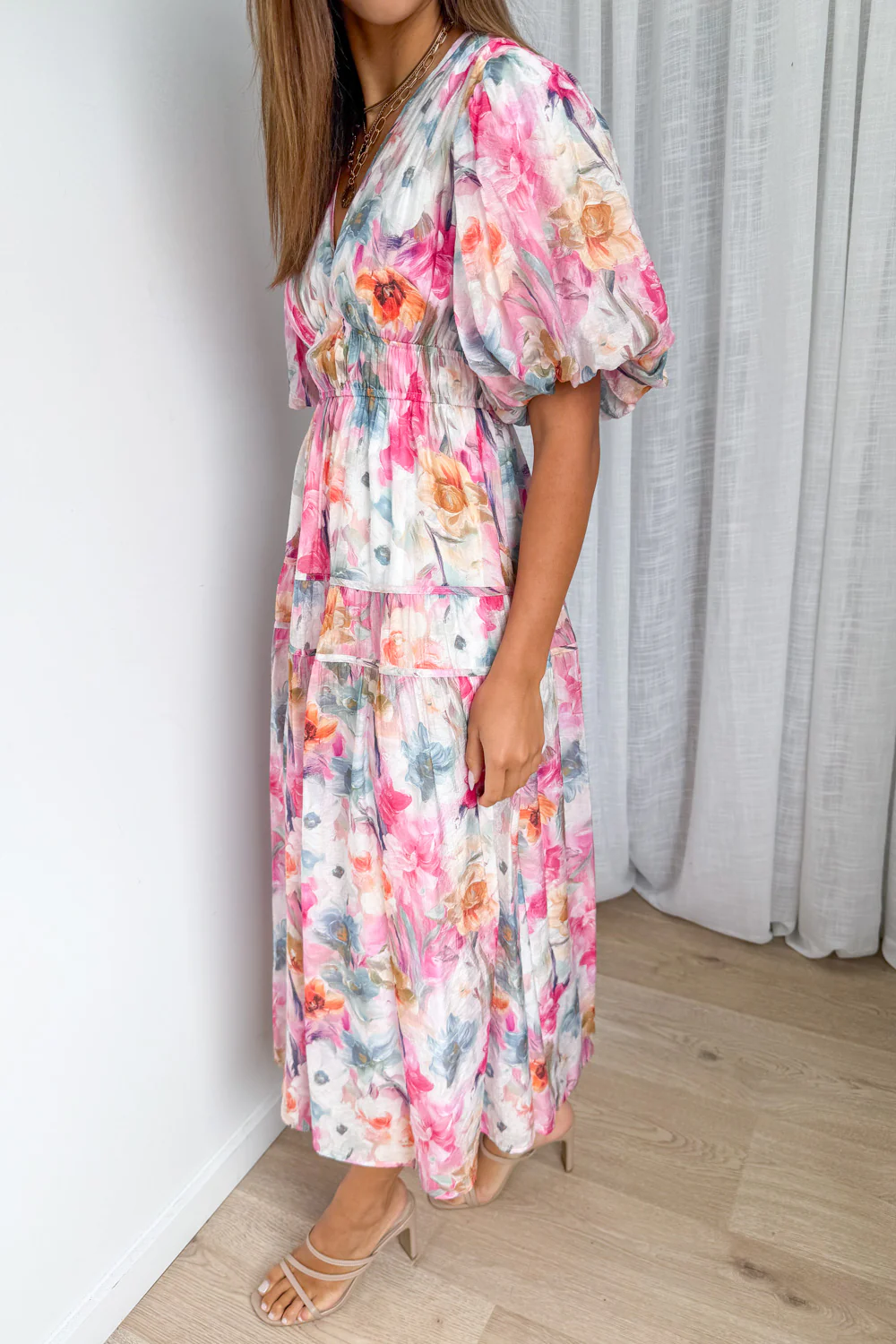 Clairemont Dress - Watercolour Floral - Image 3