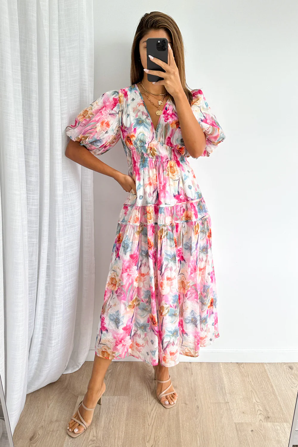 Clairemont Dress - Watercolour Floral - Image 6
