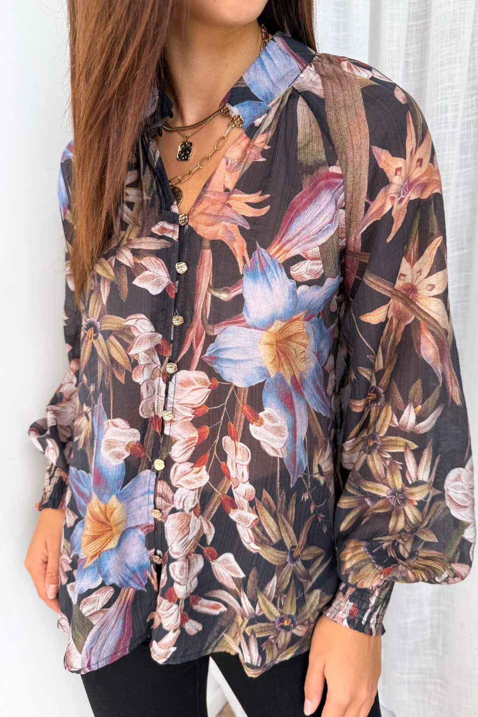Clarissa Blouse - Midnight Lily - Image 2