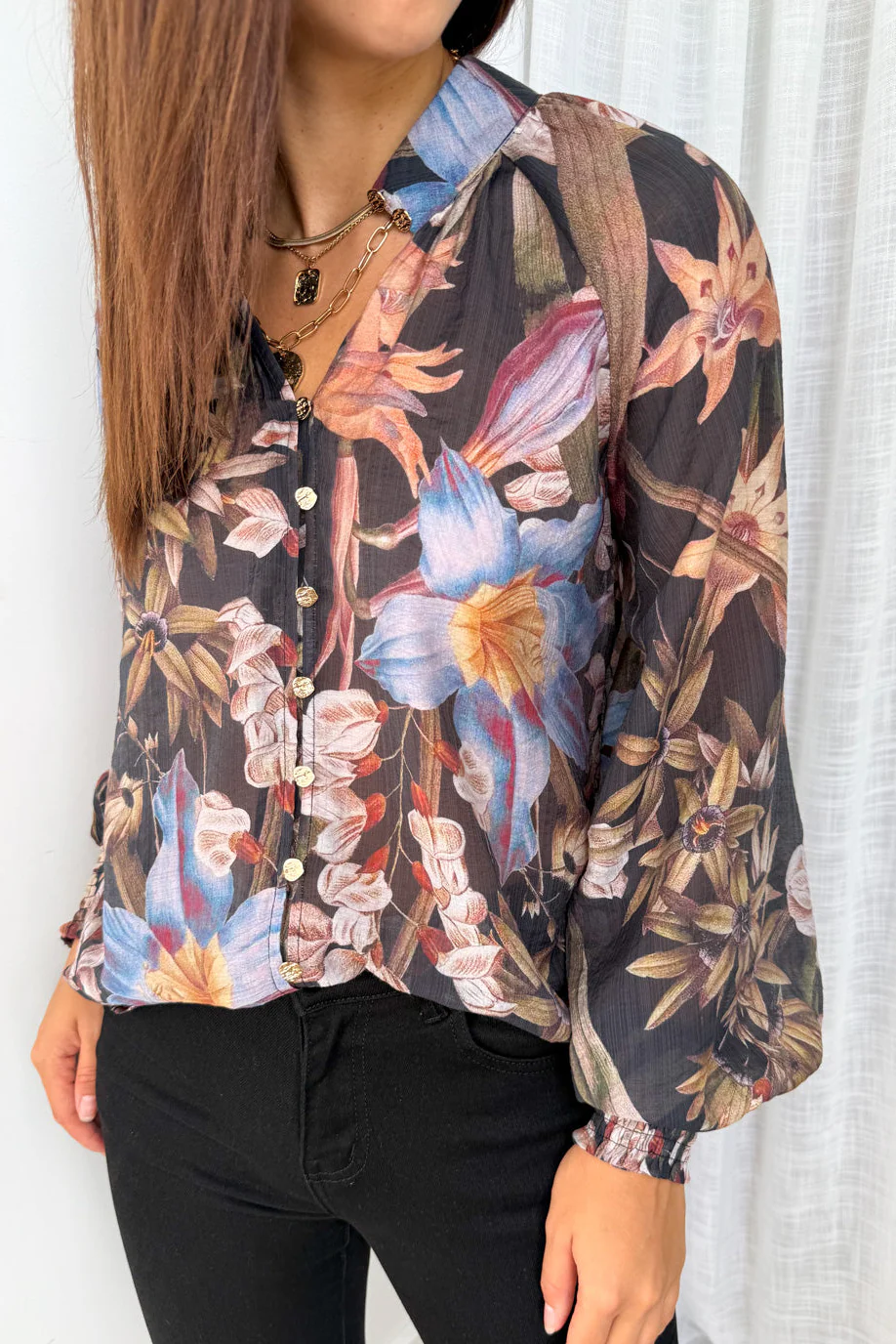 Clarissa Blouse - Midnight Lily - Image 5