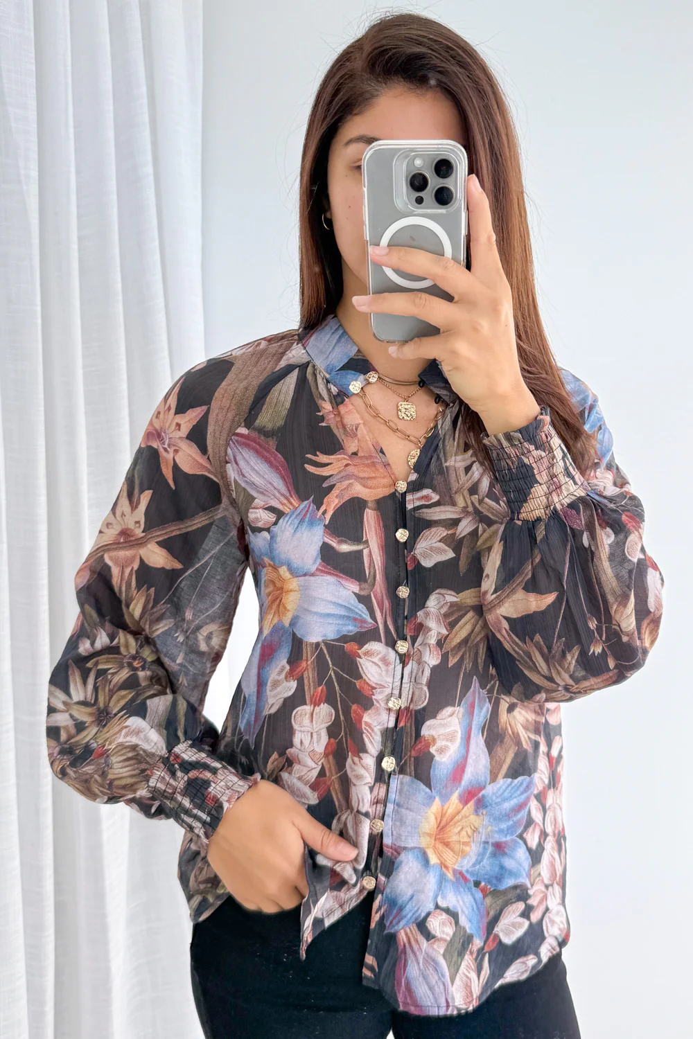 Clarissa Blouse - Midnight Lily - Image 8