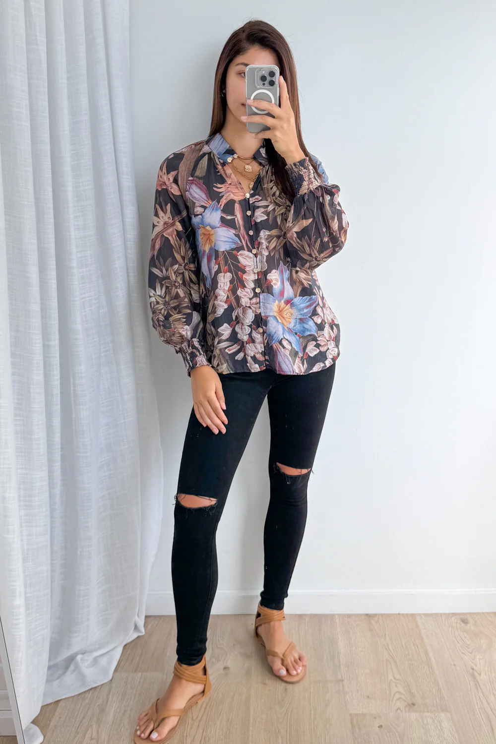 Clarissa Blouse - Midnight Lily - Image 9