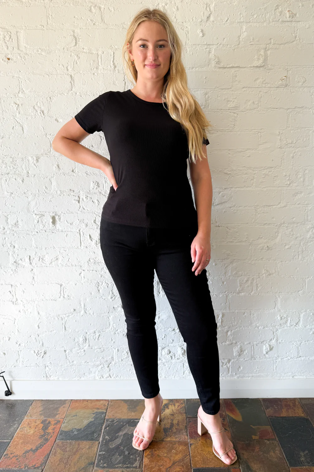 Classic Short Sleeve Rib Tee - Image 13