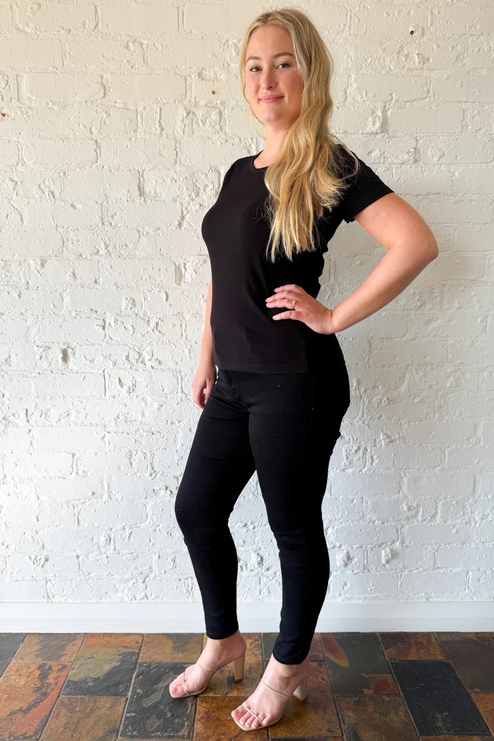 Classic Short Sleeve Rib Tee - Image 14