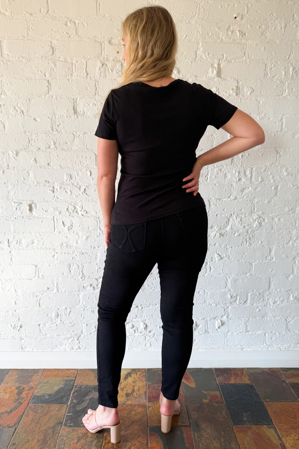 Classic Short Sleeve Rib Tee - Image 15