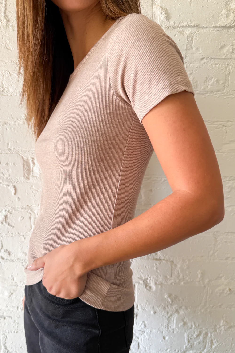 Classic Short Sleeve Rib Tee - Image 20