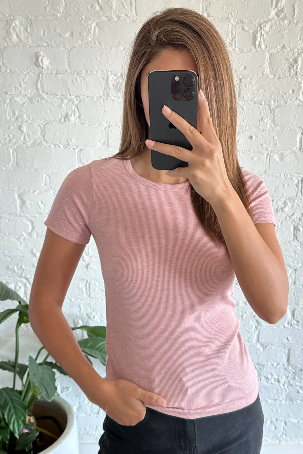 Classic Short Sleeve Rib Tee - Image 31