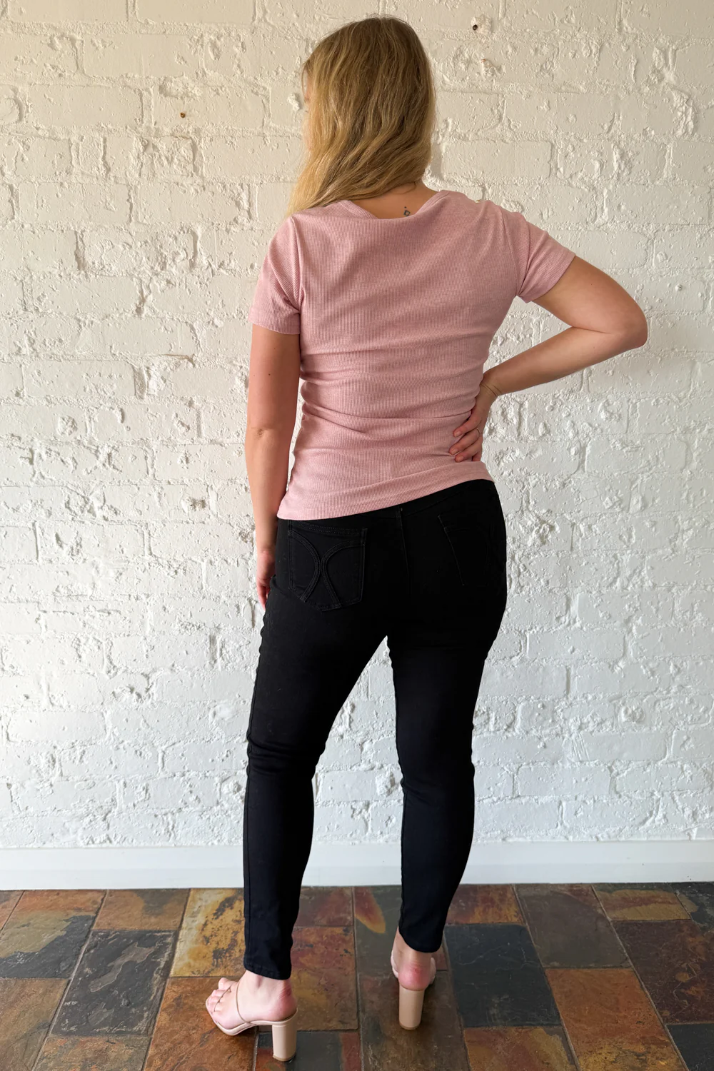 Classic Short Sleeve Rib Tee - Image 37
