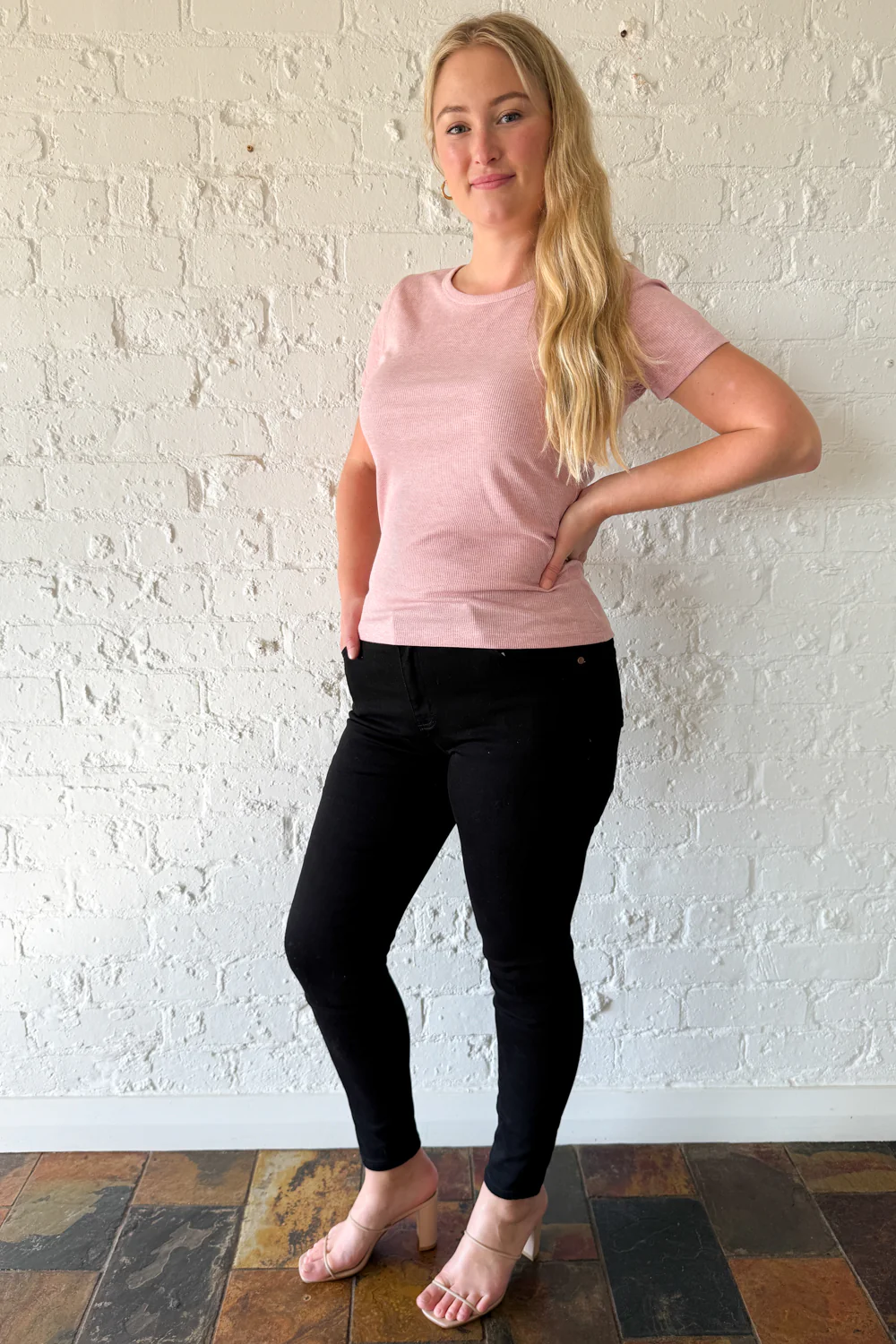 Classic Short Sleeve Rib Tee - Image 40