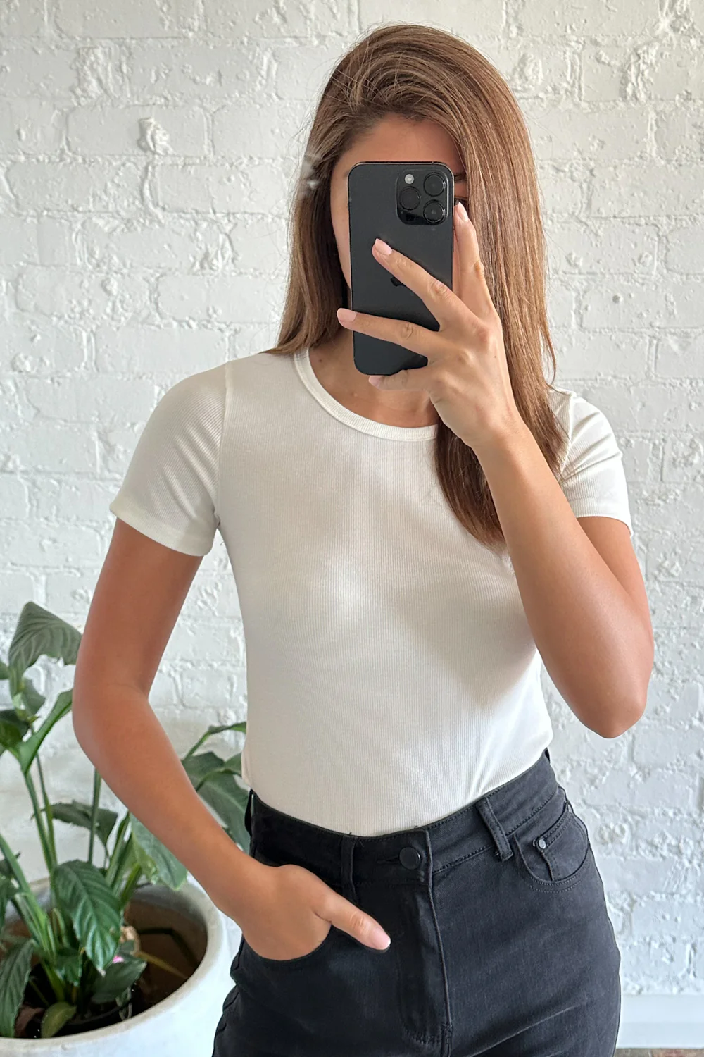 Classic Short Sleeve Rib Tee - Image 46