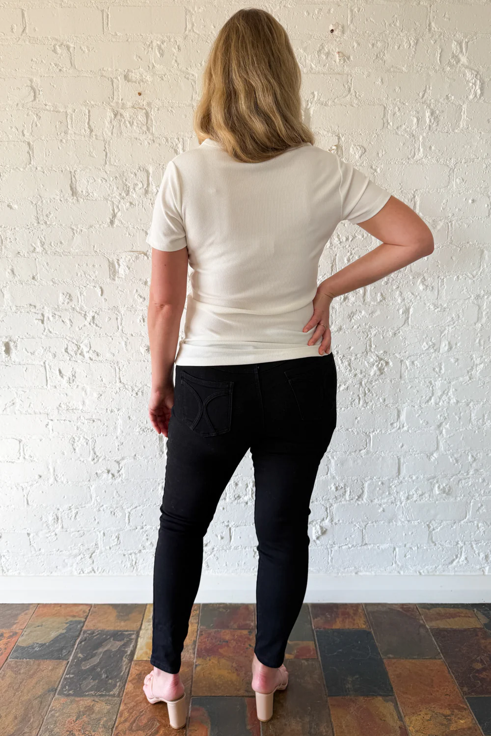 Classic Short Sleeve Rib Tee - Image 54