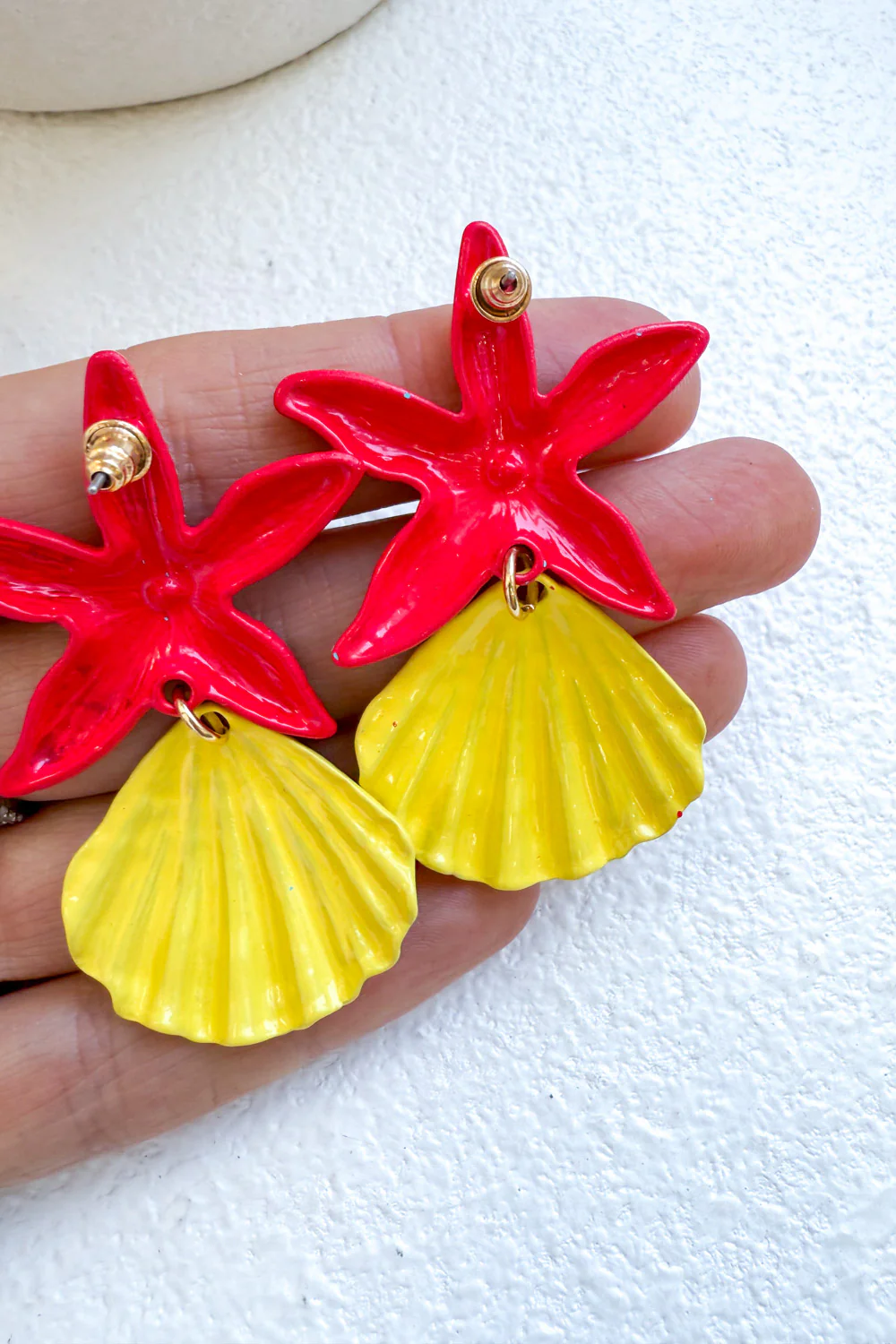 Cleo Earrings - Hot Pink - Image 3