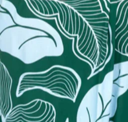 Connie Dress - Green Blue Palm - Image 11