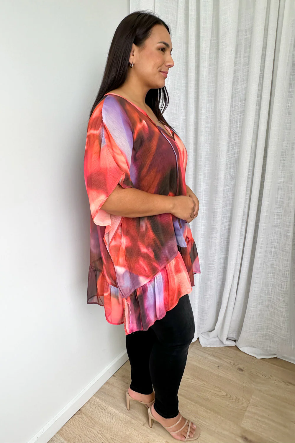 Corinne Kaftan - Burnt Orange Watercolour - Image 11