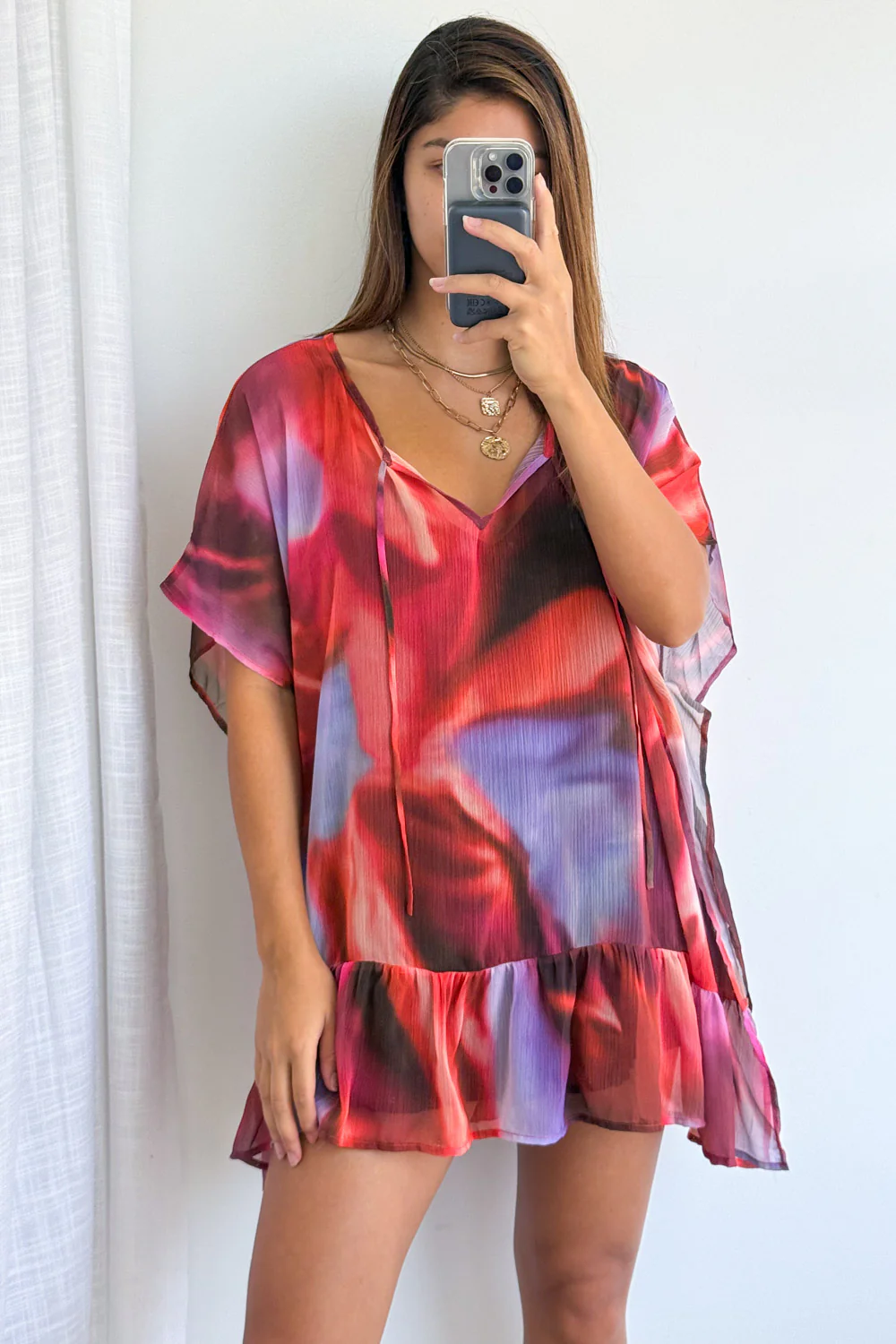 Corinne Kaftan - Burnt Orange Watercolour - Image 4