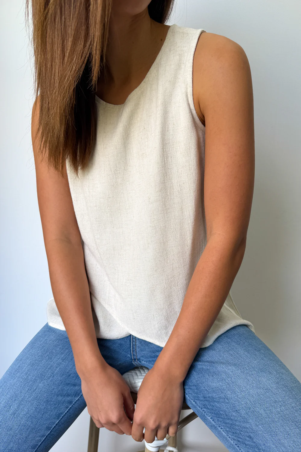 Courtney Linen Blend Top - Image 6