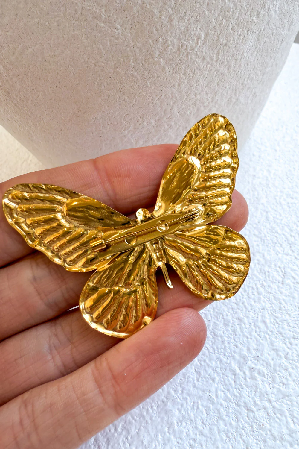 Cove Butterfly Brooch - Gold - Image 3