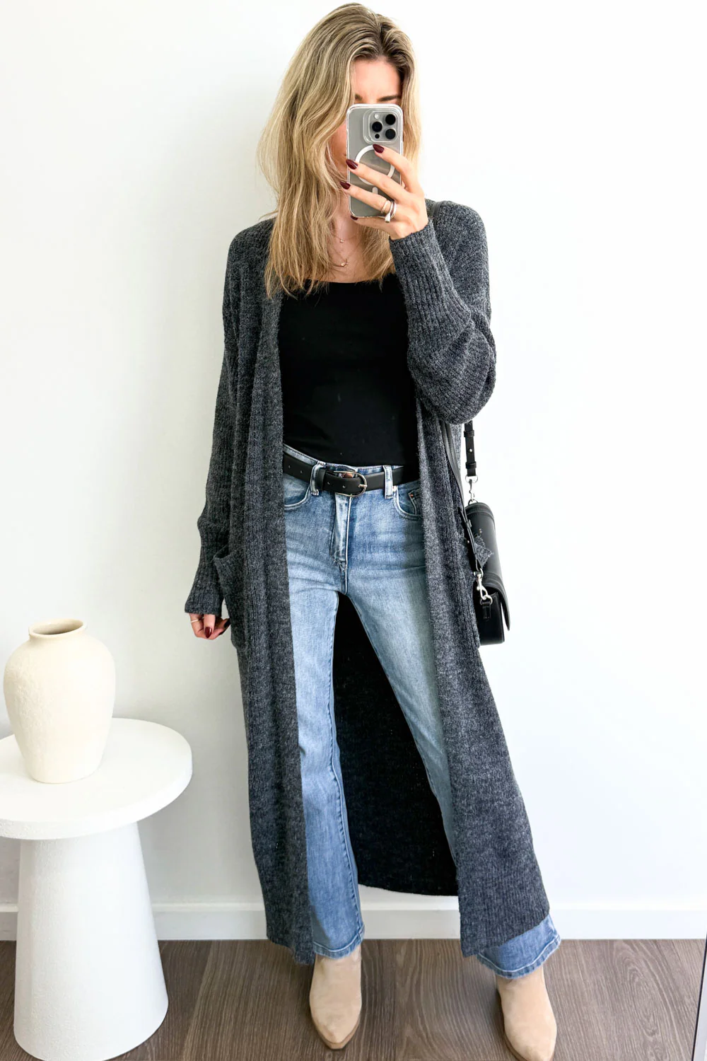 Crystal Cardi - Charcoal - Image 2