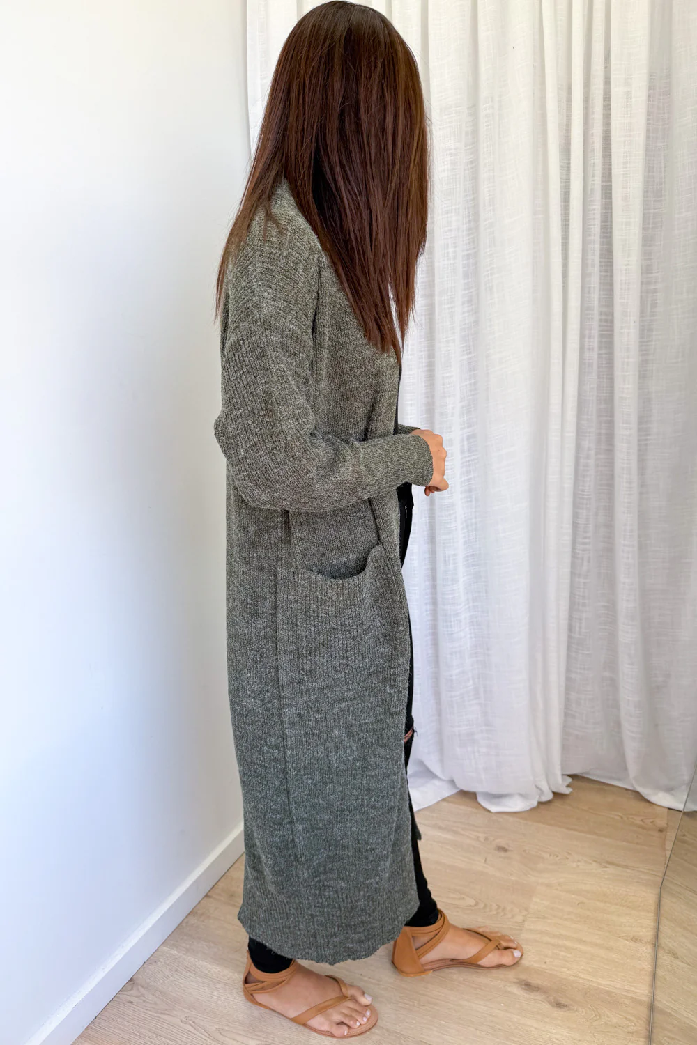 Crystal Cardi - Khaki - Image 3