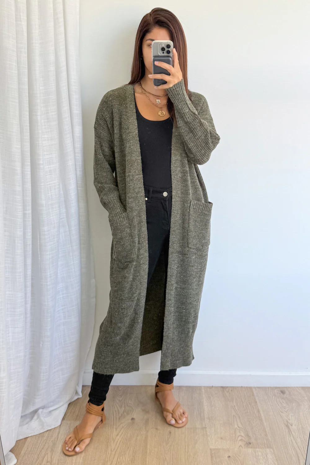 Crystal Cardi - Khaki - Image 5