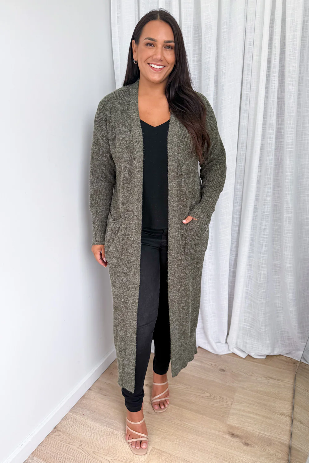 Crystal Cardi - Khaki - Image 6