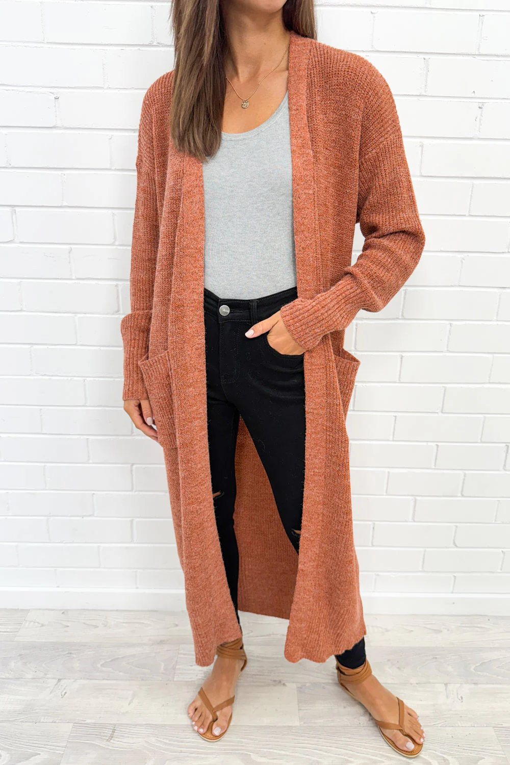 Crystal Cardi - Rust - Image 3