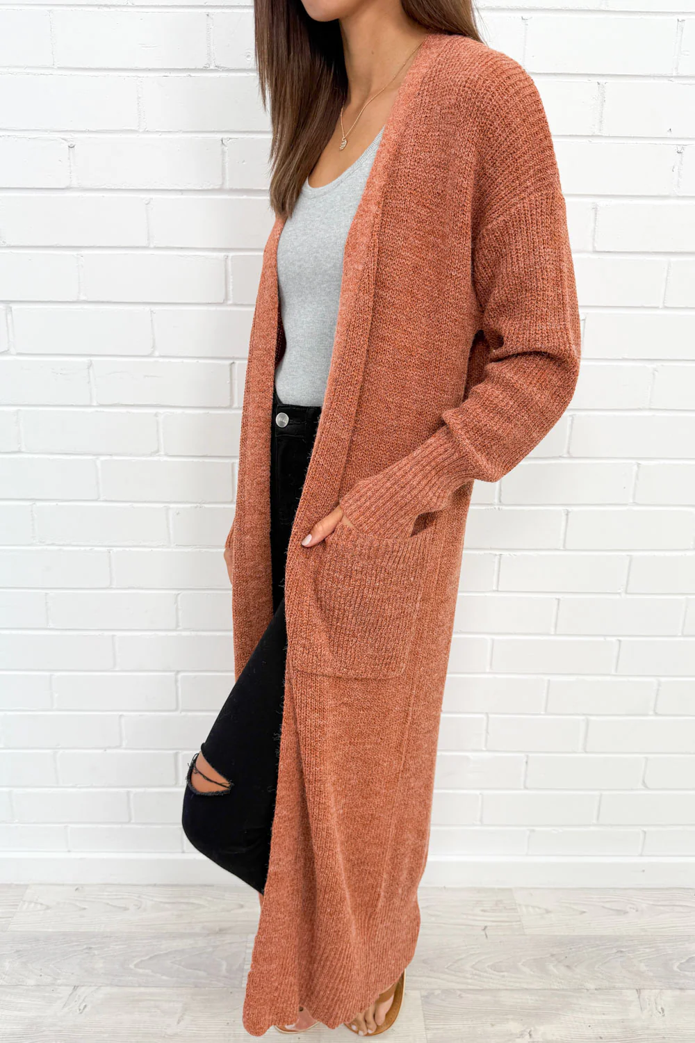 Crystal Cardi - Rust - Image 4