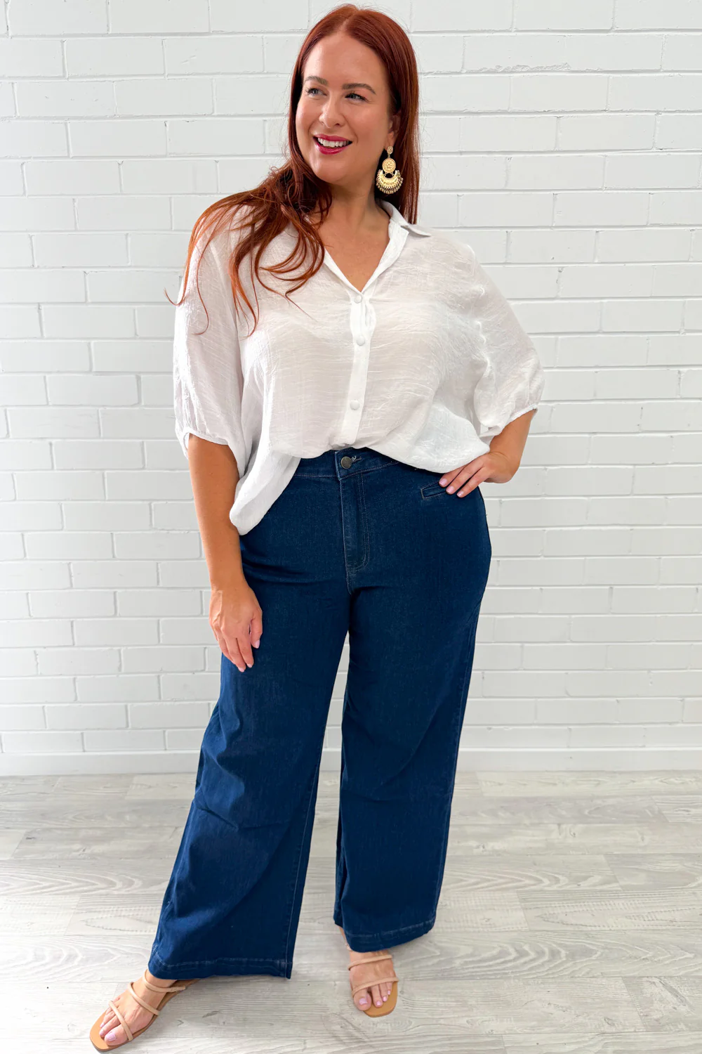 Daisy Wide Leg Denim Jeans - Image 9