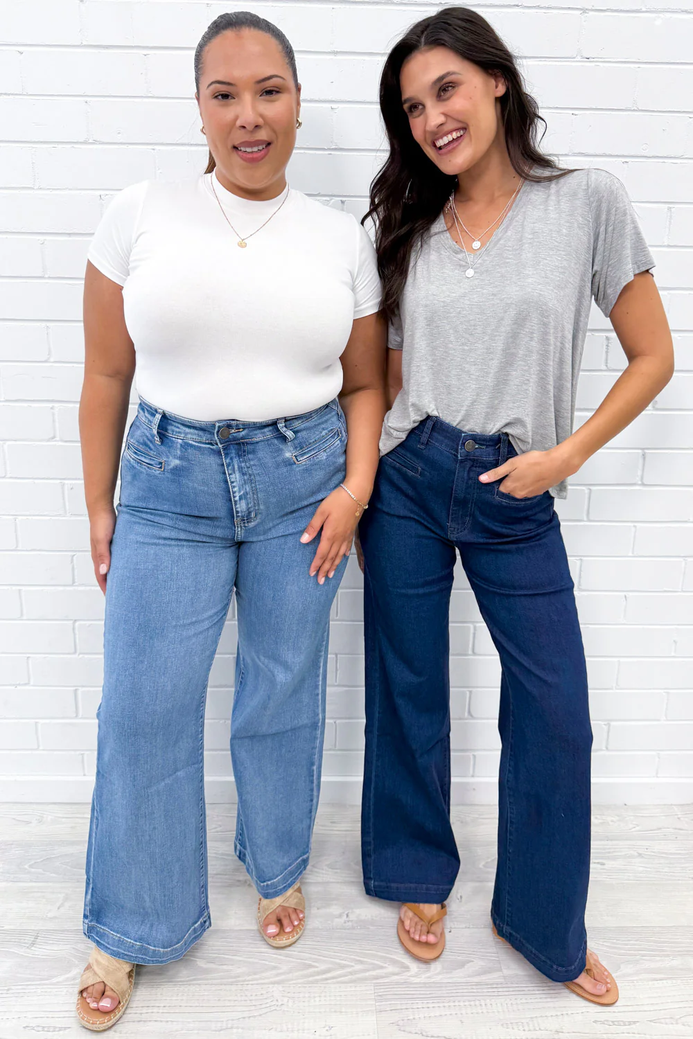 Daisy Wide Leg Jeans - Denim - Image 17