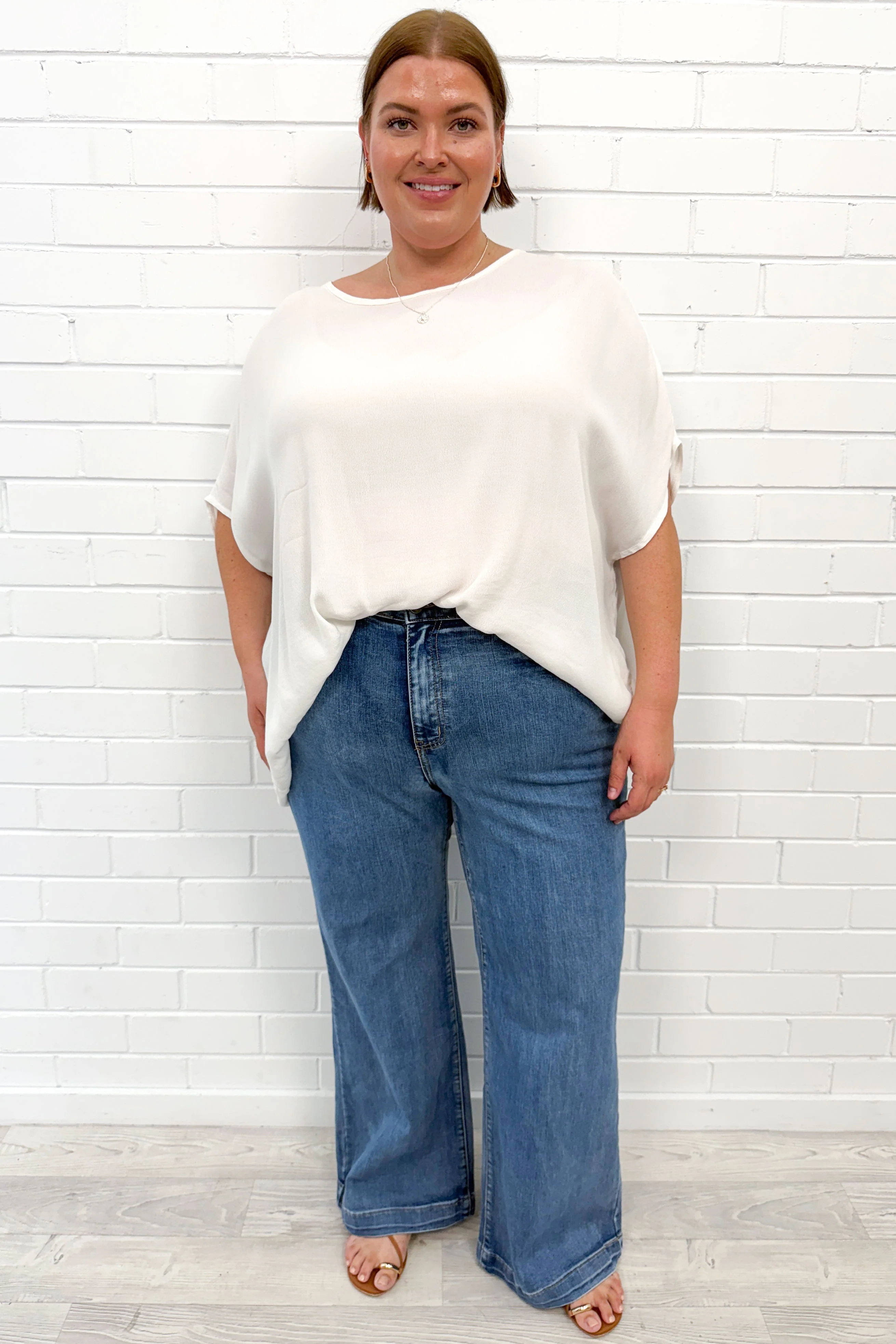 Daisy Wide Leg Jeans - Denim - Image 13
