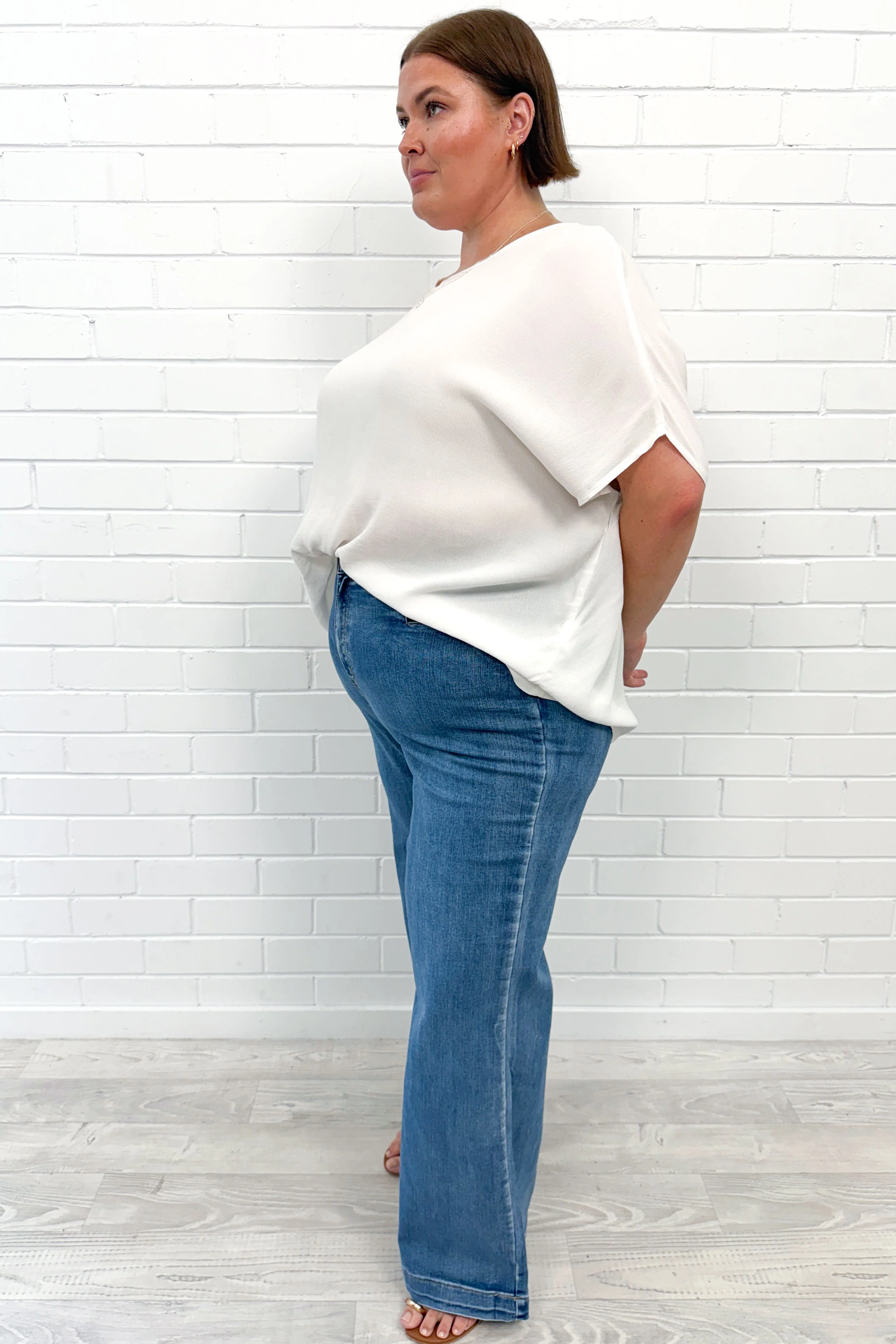 Daisy Wide Leg Jeans - Denim - Image 14