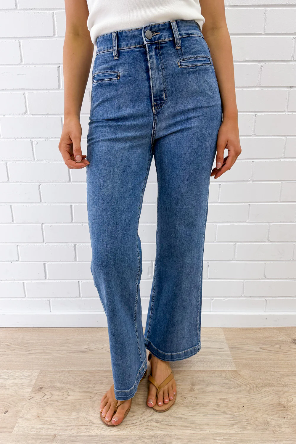 Daisy Wide Leg Jeans - Denim - Image 19