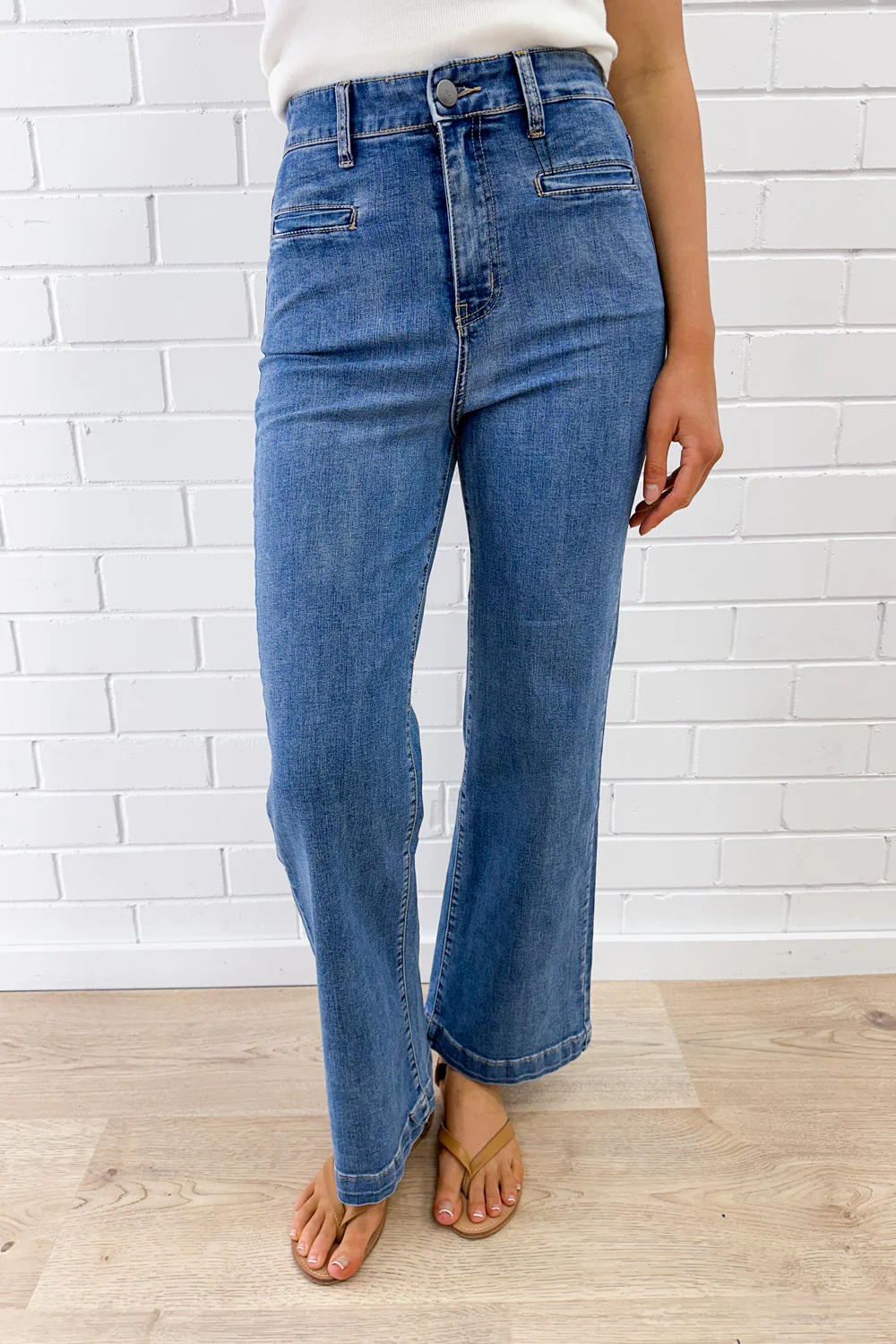 Daisy Wide Leg Jeans - Denim - Image 20