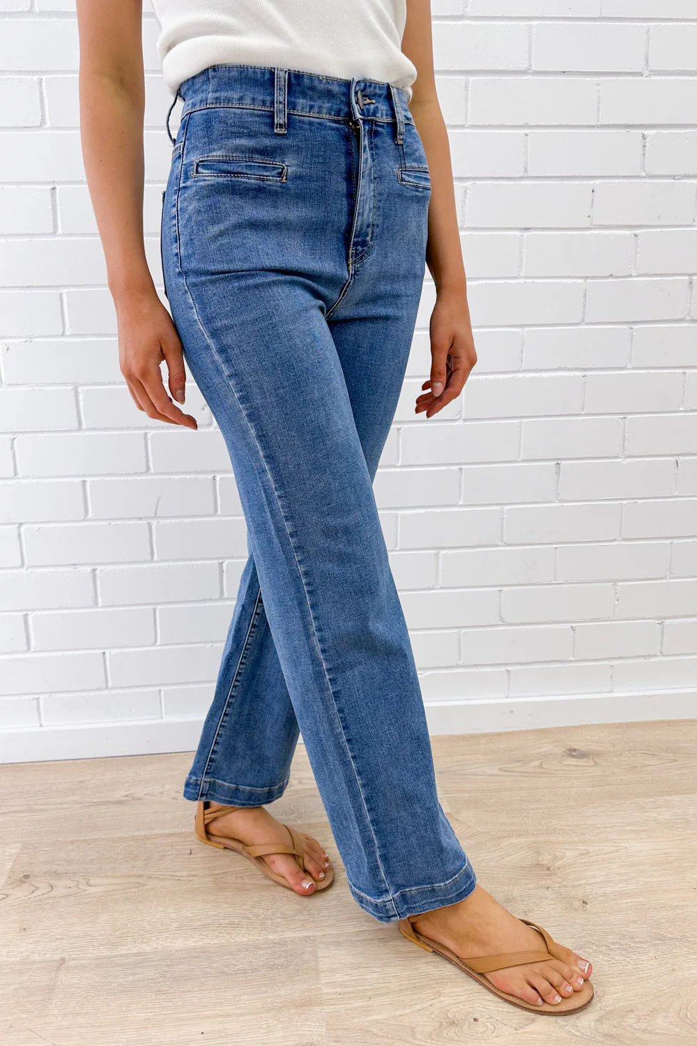 Daisy Wide Leg Jeans - Denim - Image 22