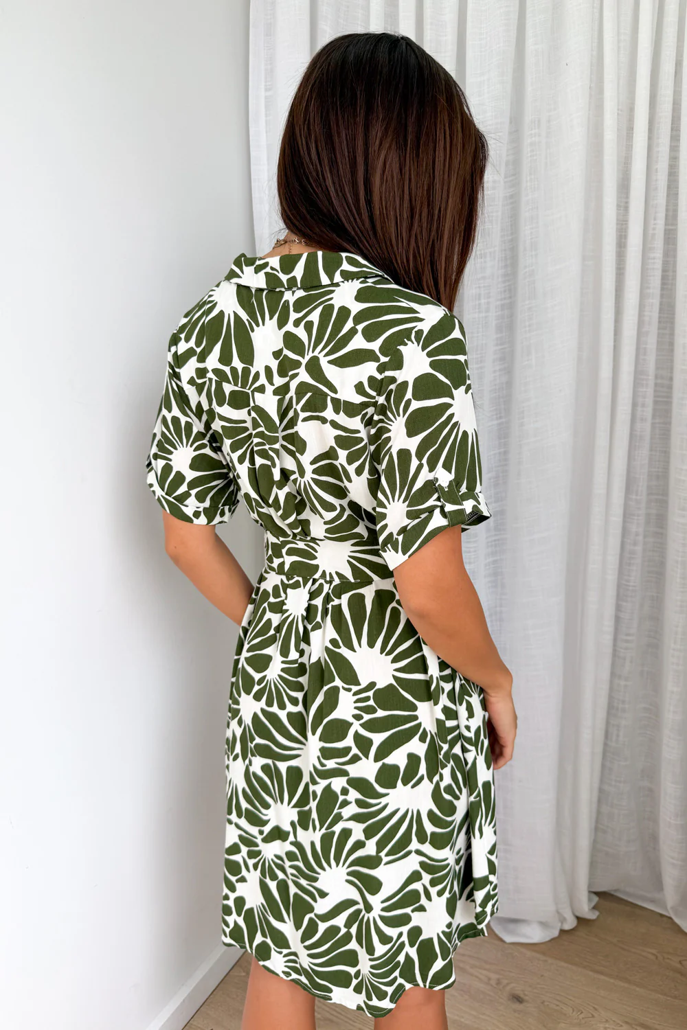 Darcia Dress - Green Leaf - Image 5