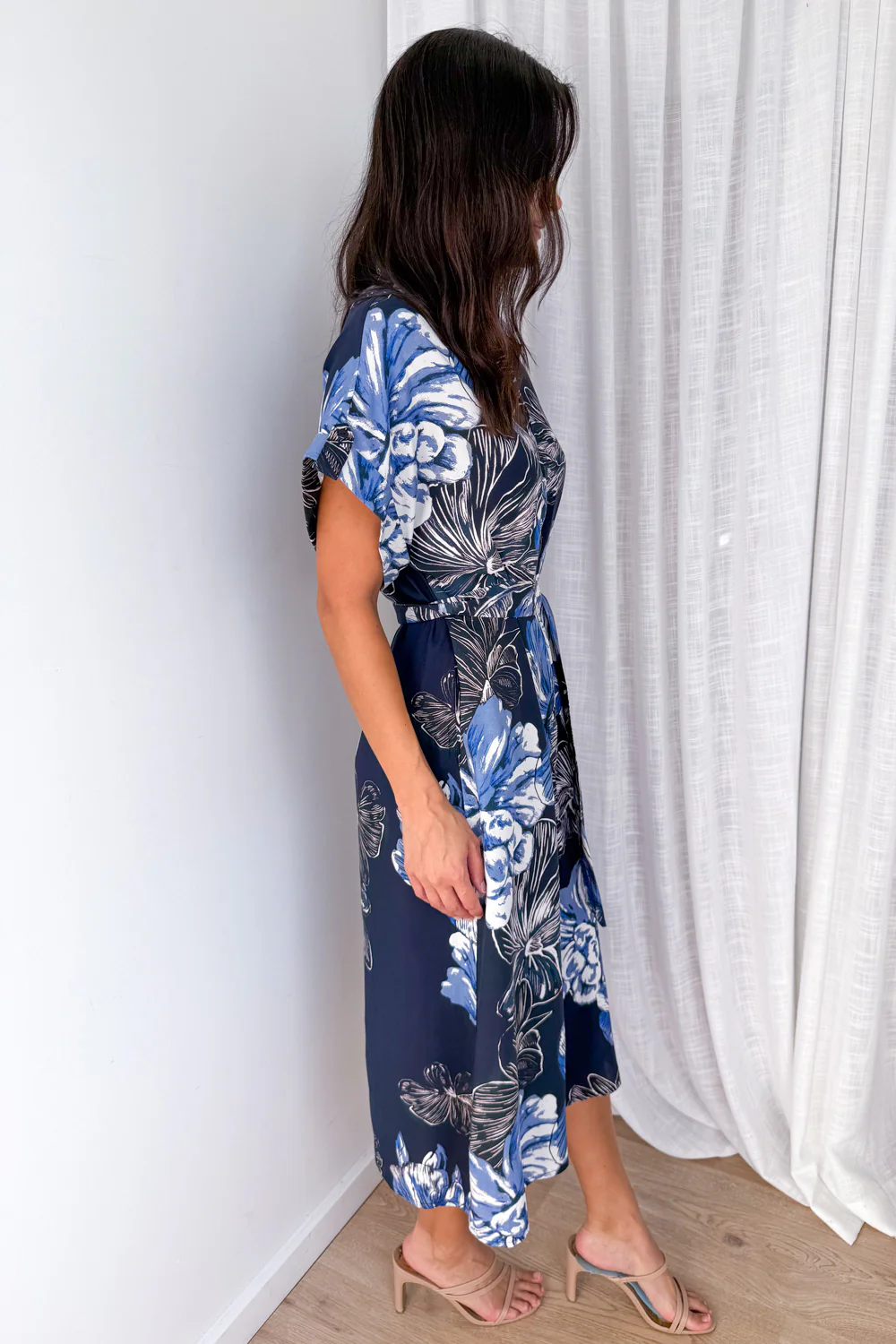 Dollie Dress - Blue Flower - Image 3