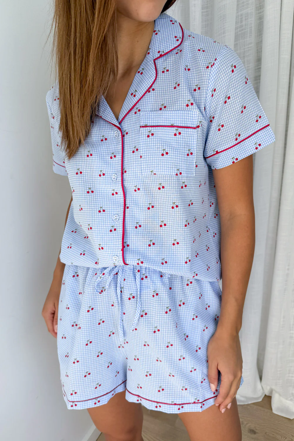 Dreamers Short Sleep Set - Cherry on Top - Image 3